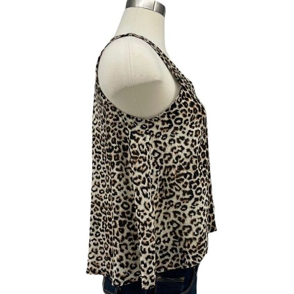 UO Sparkle & Fade Sleeveless High-Low Cheetah Top - Picture 6 of 12